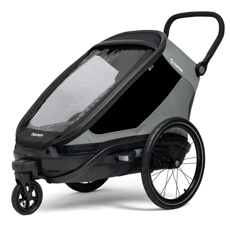 Hamax Outback Next Single Child Bicycle Trailer - Green-2