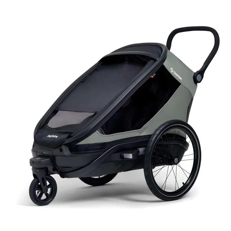 Hamax Outback Next Single Child Bicycle Trailer - Green-3