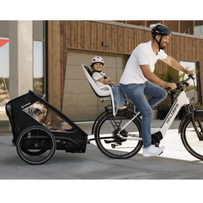 Hamax Outback Next Single Child Bicycle Trailer - Black-5