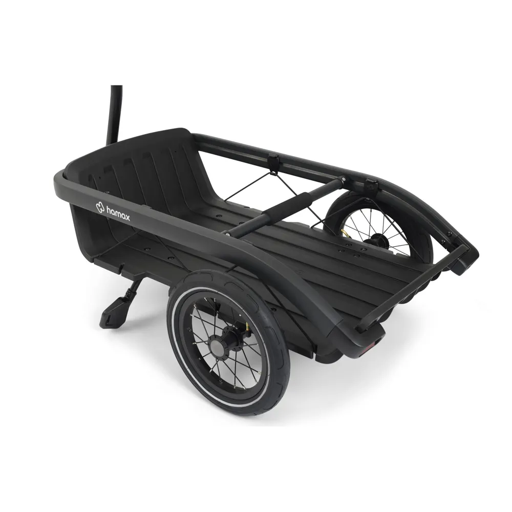 uPRISE Bikes Hamax Venture Cargo Bicycle Trailer - Black | Price match, 365 day returns, 18-Month Warranty, Finance Available & Free UK Delivery