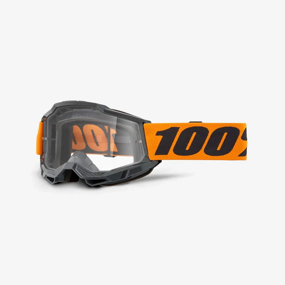 uPRISE Bikes 100 Percent Accuri 2 Goggle - Orange/Clear Lens | Price match, 365 day return s, 18-Month Warranty, Finance Available & Free UK Delivery
