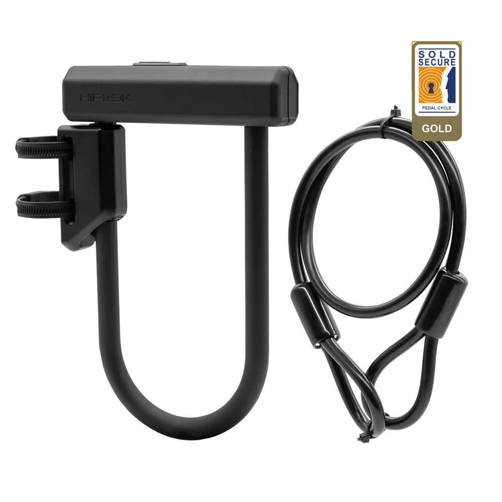 uPRISE Bikes Hiplok Urban D+ Lock and 1m Cable - Black | Price match, 365 day returns, 18-Month Warranty, Finance Available & Free UK Delivery