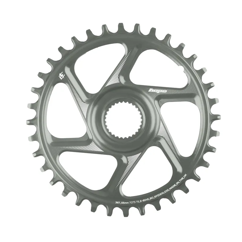 Hope R22 E-Bike Spiderless Retainer Ring - Bosch Gen 4 55mm Wide - Smoke