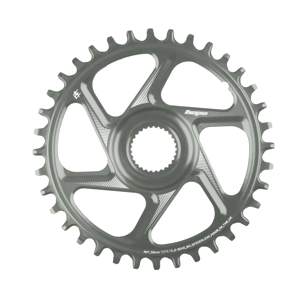 uPRISE Bikes Hope R22 E-Bike Spiderless Retainer Ring - Bosch Gen 4 55mm Wide - Smoke | Price match, 365 day return s, 18-Month Warranty, Finance Available & Free UK Delivery