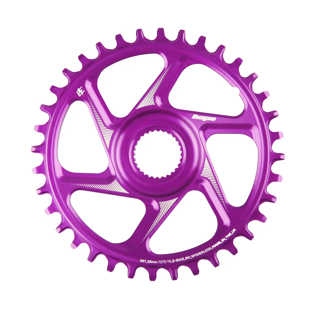 uPRISE Bikes Hope R22 E-Bike Spiderless Retainer Ring - Bosch Gen 4 55mm Wide - Purple | Price match, 365 day return s, 18-Month Warranty, Finance Available & Free UK Delivery