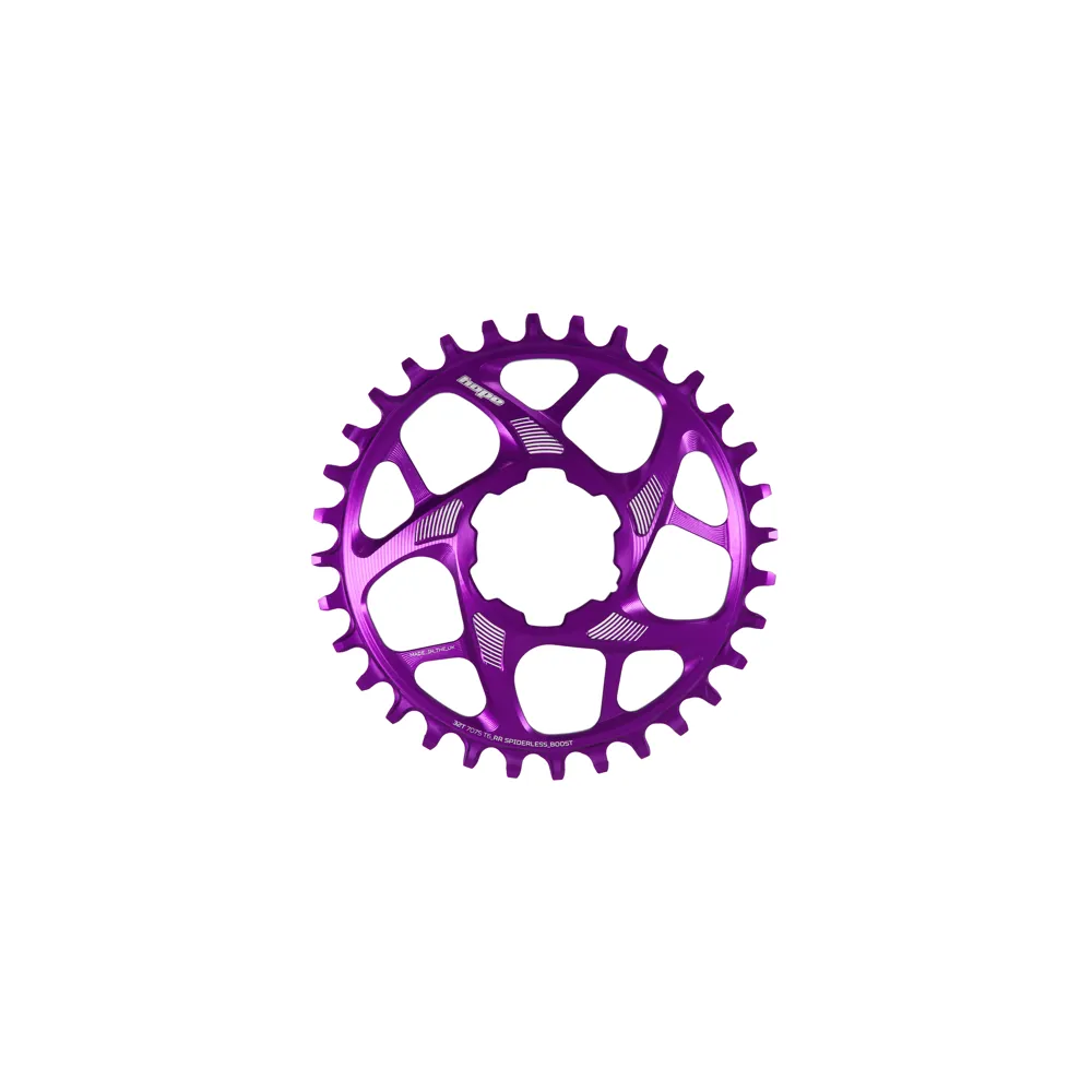 uPRISE Bikes Hope R22 Spiderless Boost Direct Mount Chainring - Purple | Price match, 365 day return s, 18-Month Warranty, Finance Available & Free UK Delivery