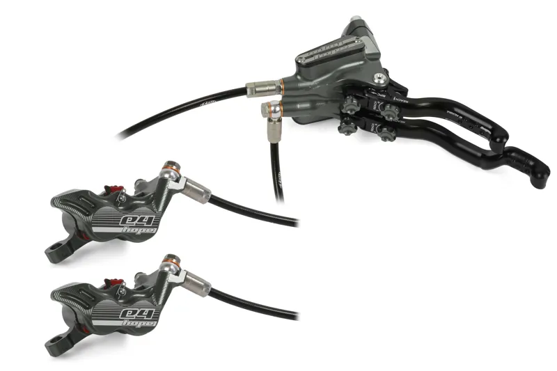 Hope Tech 3 E4 DUO MTB Disc Brakes - No Rotor - Smoke