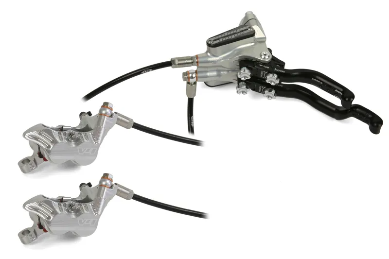 Hope Tech 3 V4 DUO MTB Disc Brakes- No Rotor - Silver