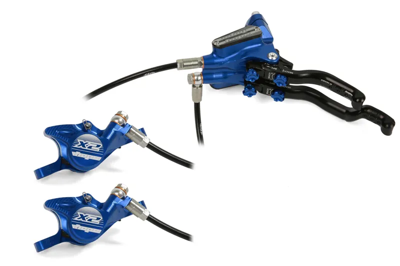 Hope Tech 3 X2 DUO MTB Disc Brakes - No Rotor - Blue