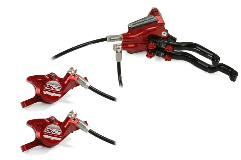 Hope Tech 3 X2 DUO MTB Disc Brakes - No Rotor - Red