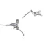 Hope Tech 4 V4 Braided MTB Disc Brakes - No Rotor - Silver