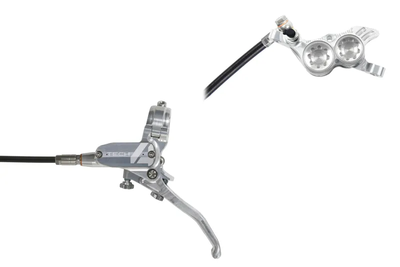 Hope Tech 4 V4 MTB Disc Brakes - No Rotor - Silver