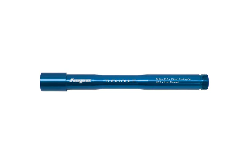 Hope Ohlins RXF34/RXF36/RXF38 110 x 15mm Front Thru Axle - Blue