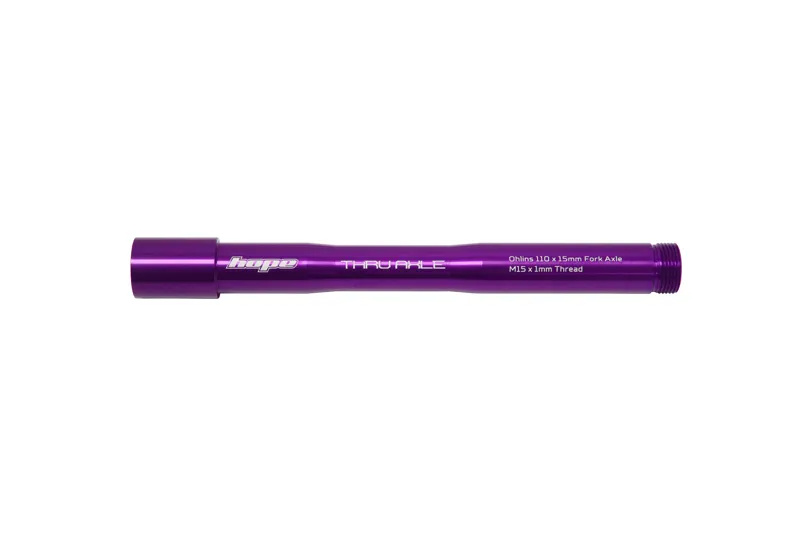 Hope Ohlins RXF34/RXF36/RXF38 110 x 15mm Front Thru Axle - Purple