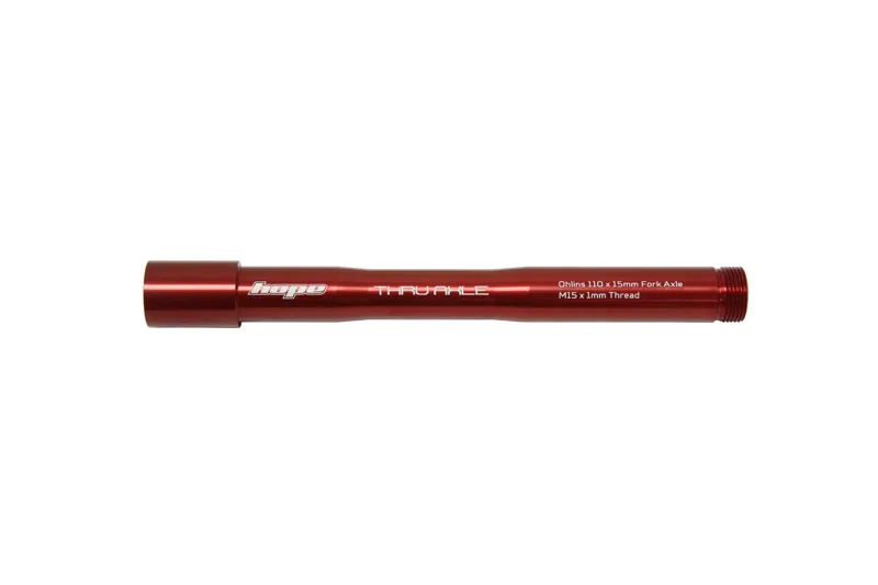 Hope Ohlins RXF34/RXF36/RXF38 110 x 15mm Front Thru Axle - Red