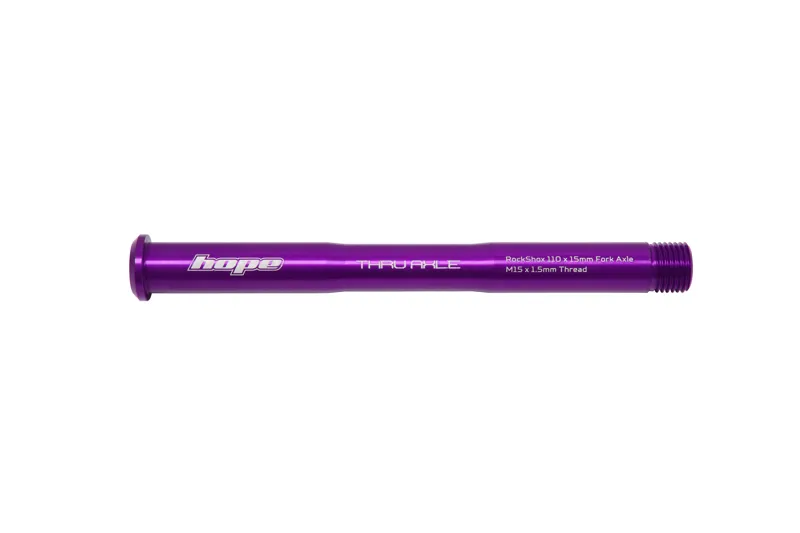 Hope Rockshox Pike/Lyric/Zeb 110 x 15mm Front Thru Axle - Purple