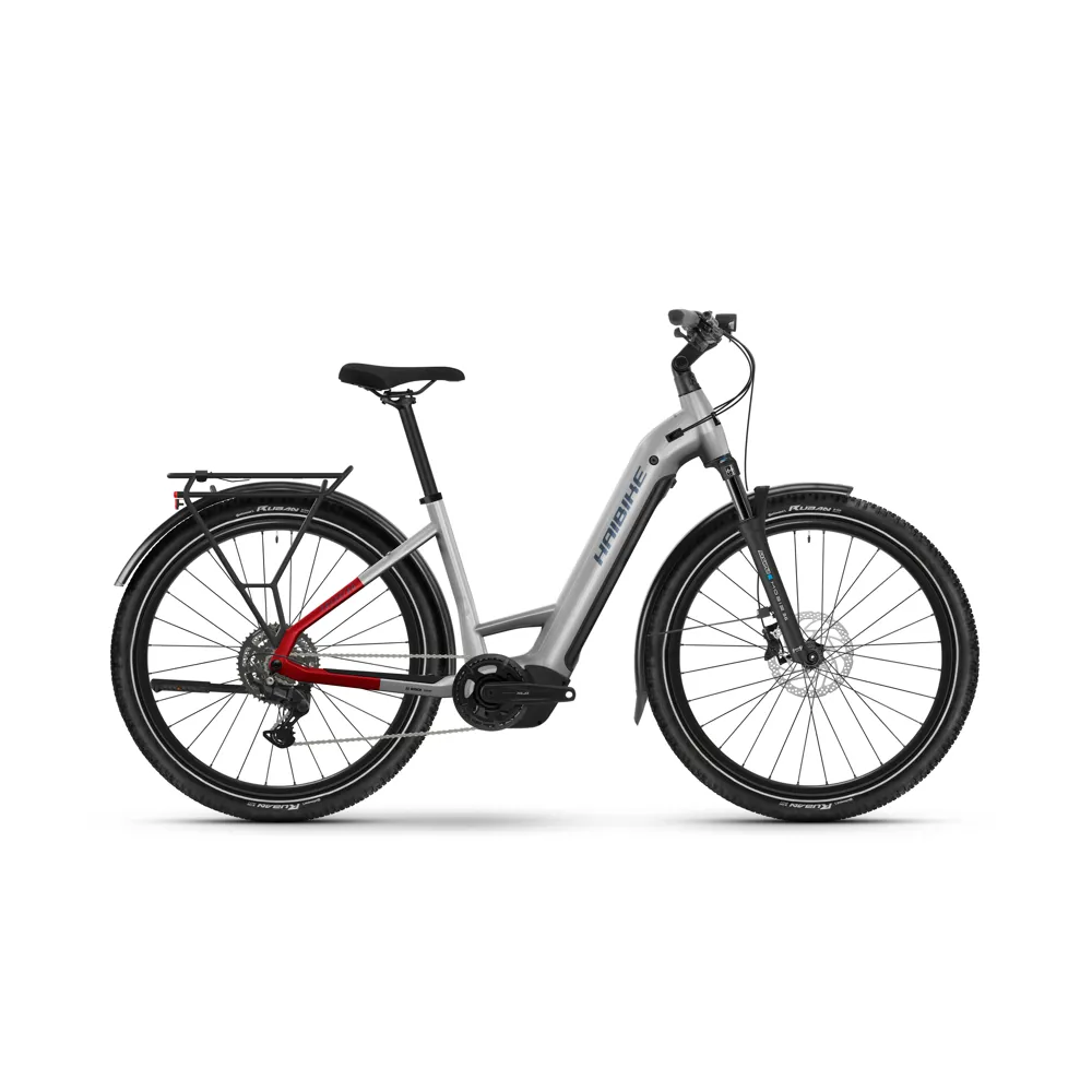 uPRISE Bikes Haibike Trekking 7 Lowstep 2025 Electric Hybrid Bike - Soft Grey | Price match, 365 day return s, 18-Month Warranty, Finance Available & Free UK Delivery
