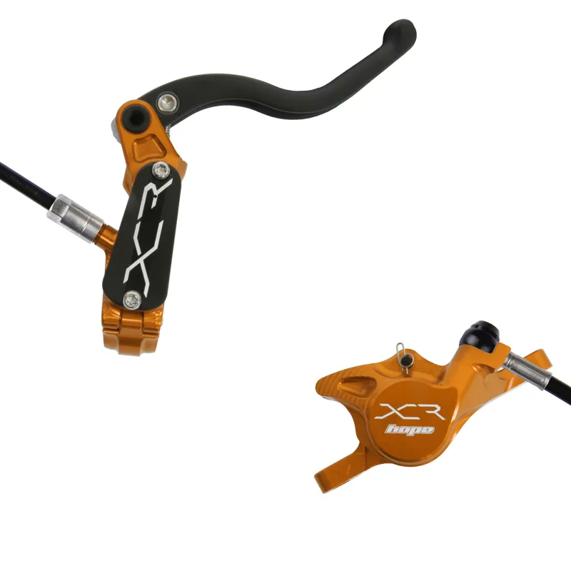 Hope XCR Pro XS Post Mount MTB Disc Brakes - No Rotor - Orange