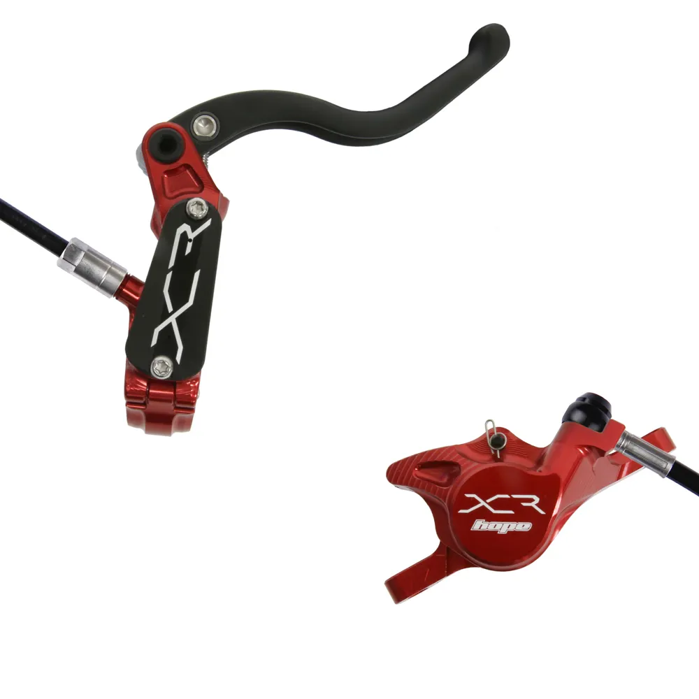 uPRISE Bikes Hope XCR Pro XS Post Mount MTB Disc Brakes - No Rotor - Red | Price match, 365 day return s, 18-Month Warranty, Finance Available & Free UK Delivery