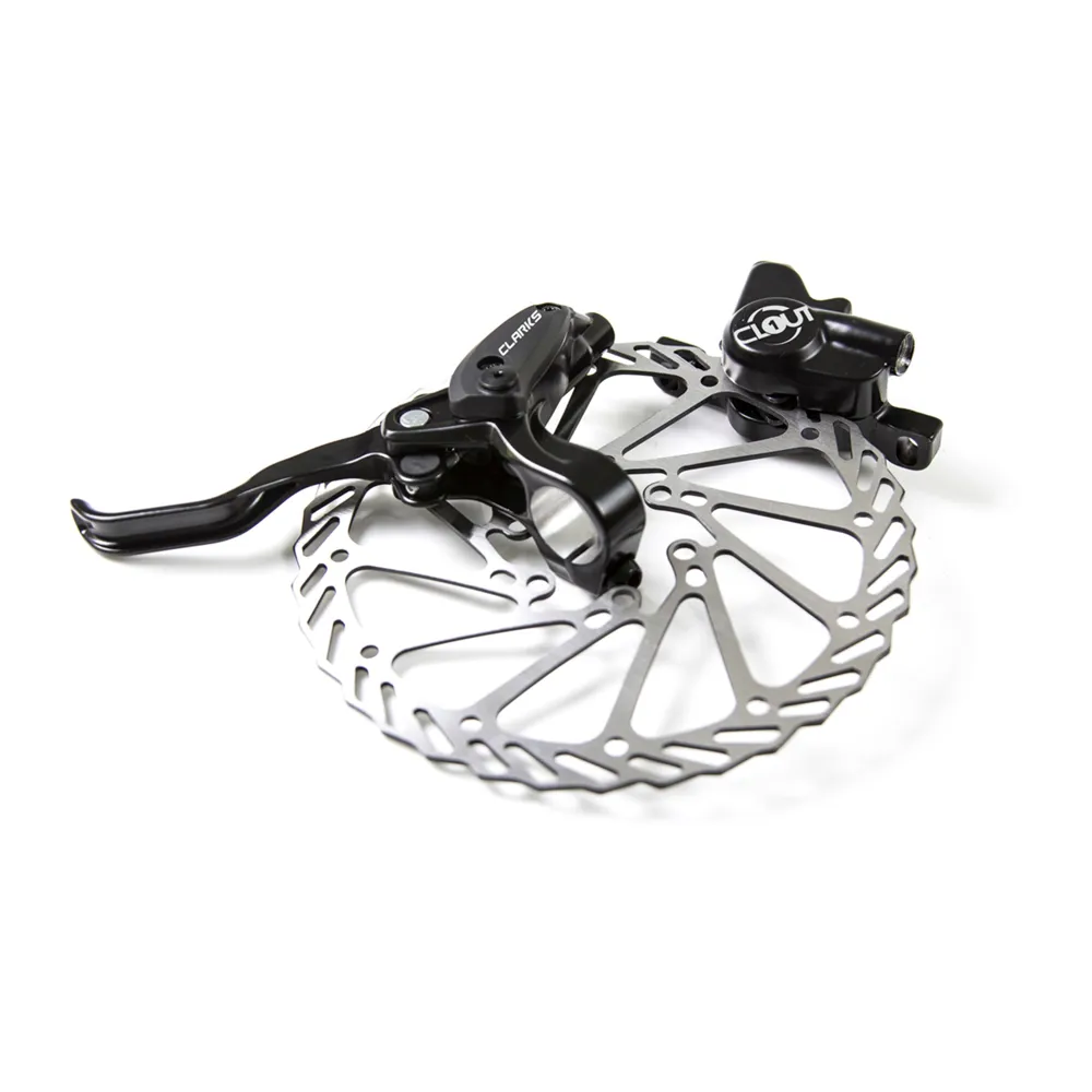 uPRISE Bikes Clarks Clout Two Piston Hydraulic Brakes Front/Rear F160/R160 IS Mount: | Price match, 365 day return s, 18-Month Warranty, Finance Available & Free UK Delivery