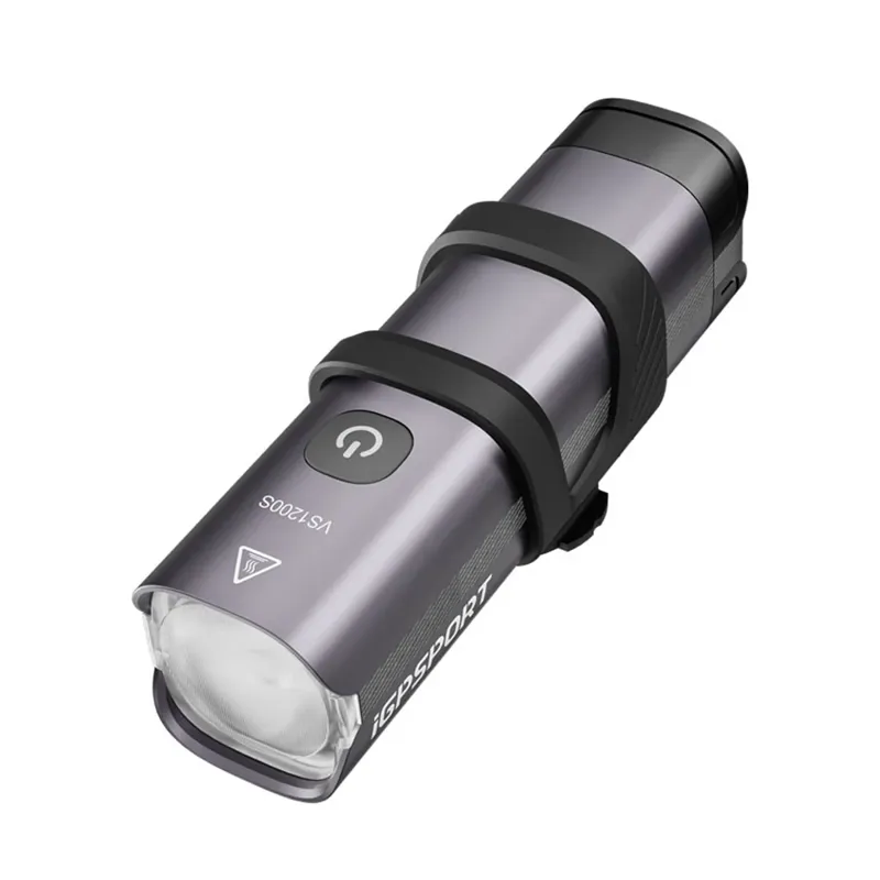 iGPSport VS1200S Smart Front Bike Light - Silver