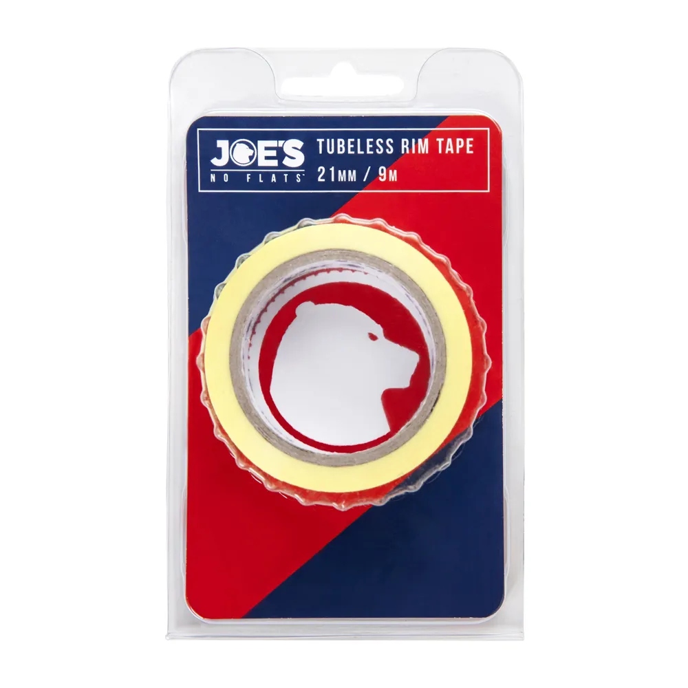 uPRISE Bikes Joe's No Flats Tubeless Yellow Rim Tape - 9m x 21mm | Price match, 365 day return s, 18-Month Warranty, Finance Available & Free UK Delivery
