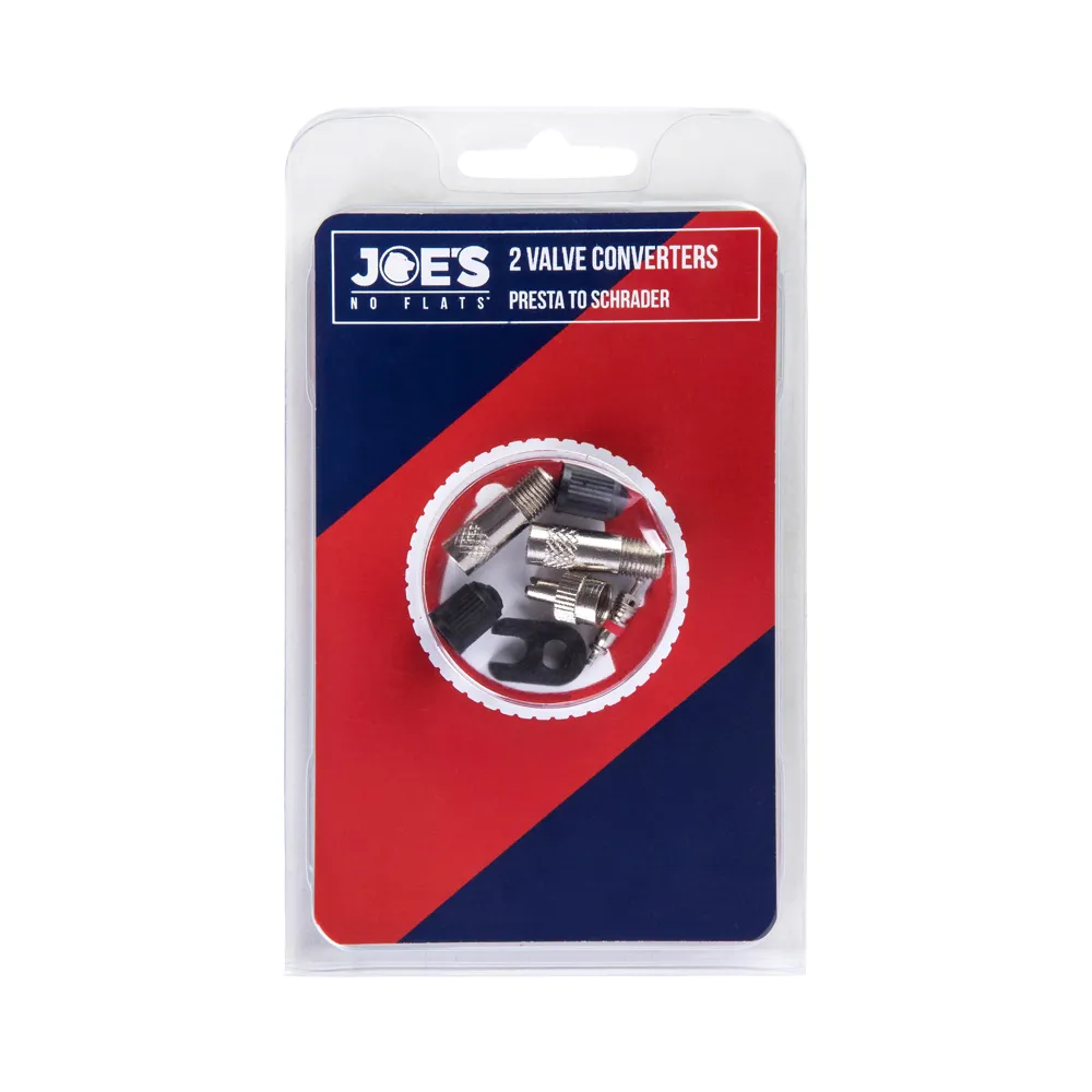 uPRISE Bikes Joe's No Flats Valve Converters Presta To Schrader - Pair | Price match, 365 day return s, 18-Month Warranty, Finance Available & Free UK Delivery