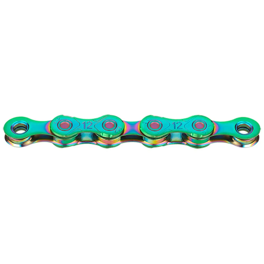 uPRISE Bikes Kmc KMC X12 12 Speed Chain - 126 Links -  Aurora Green | Price match, 365 day returns, 18-Month Warranty, Finance Available & Free UK Delivery