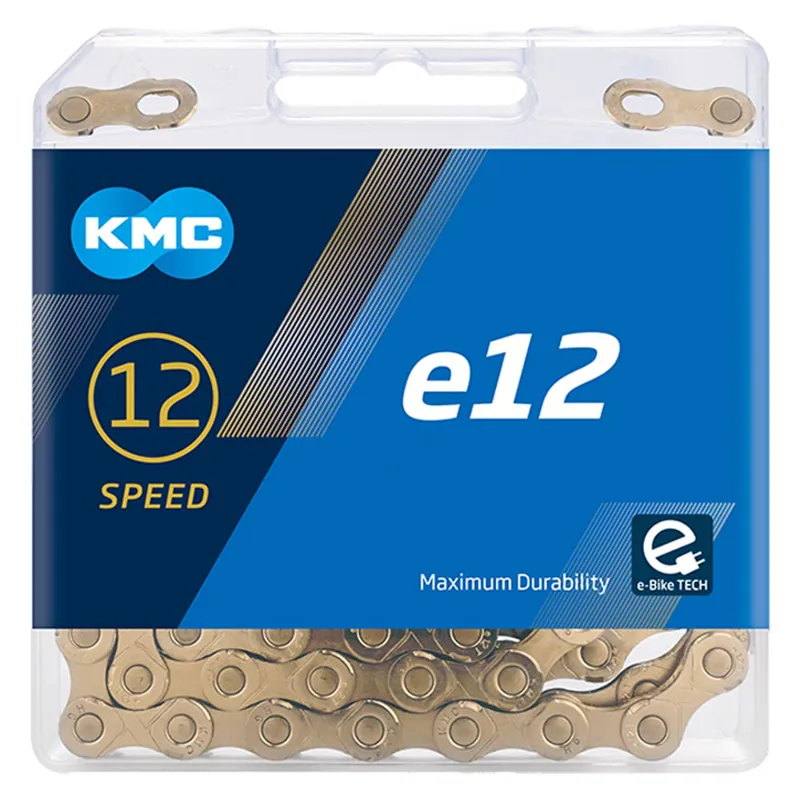 KMC E12 Ti-N 12 Speed Chain - 130L - Gold-1