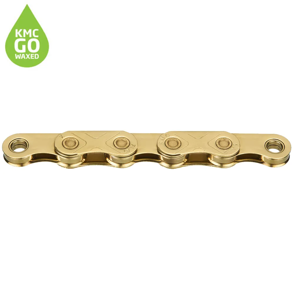 uPRISE Bikes Kmc KMC X Flat SRAM Pre Waxed 12/13-Speed Chain - 126 Link - Gold | Price match, 365 day returns, 18-Month Warranty, Finance Available & Free UK Delivery
