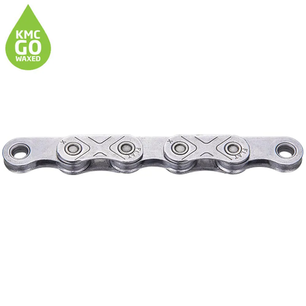 uPRISE Bikes Kmc KMC X Flat SRAM 12/13 Speed EPT Waxed Chain - 126 Link - Silver | Price match, 365 day returns, 18-Month Warranty, Finance Available & Free UK Delivery