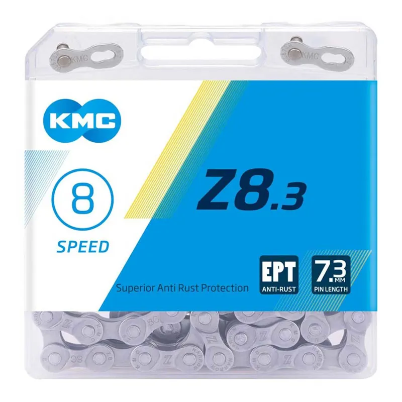 KMC Z8 EPT 6/7/8 Speed Chain - 114 Links - Silver-1