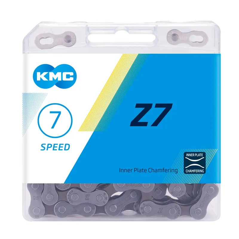 KMC Z7 7 Speed Chain - 114 Links - Brown-1