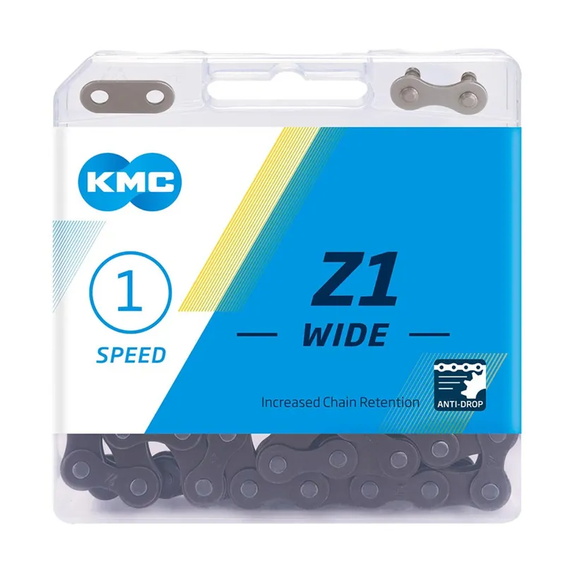 KMC Z1 Wide Single Speed Chain - 112 Links - Brown-1