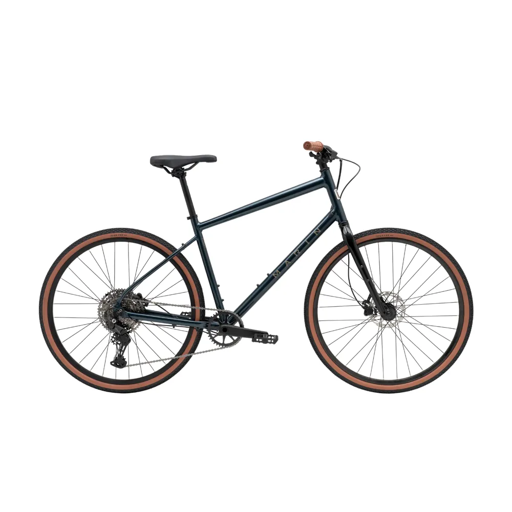 uPRISE Bikes Marin Kentfield 3 2026 Hybrid Bike - Blue | Price match, 365 day returns, 18-Month Warranty, Finance Available & Free UK Delivery