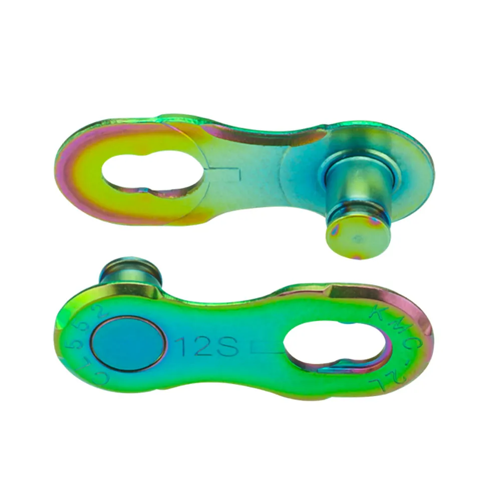 uPRISE Bikes Kmc KMC MissingLink 12NR 12 Speed 2 Pack Chain Links - Aurora Green | Price match, 365 day returns, 18-Month Warranty, Finance Available & Free UK Delivery