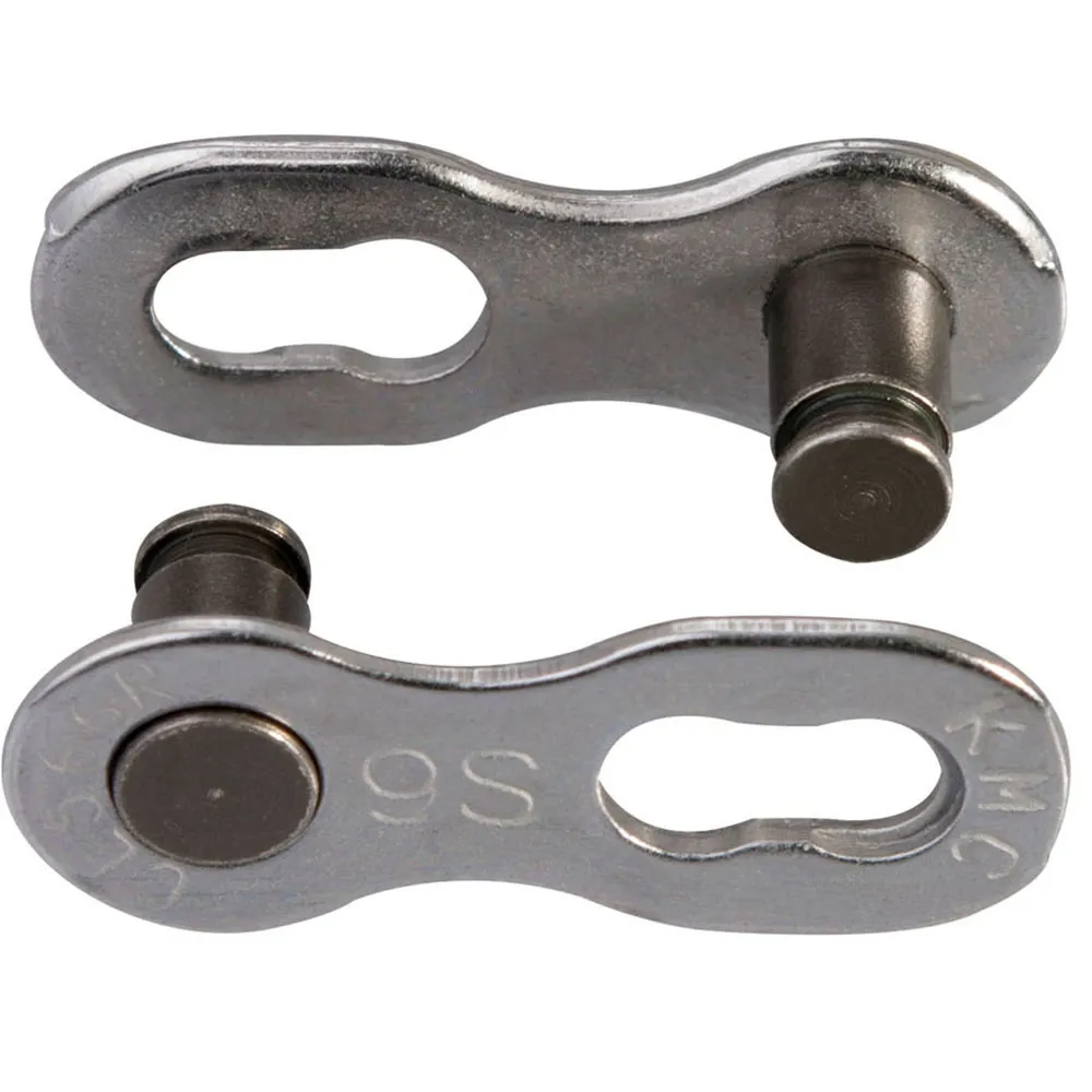 uPRISE Bikes Kmc KMC MissingLink 9R EPT 9 Speed 2 Pair Reusable Chain Links - Silver | Price match, 365 day returns, 18-Month Warranty, Finance Available & Free UK Delivery
