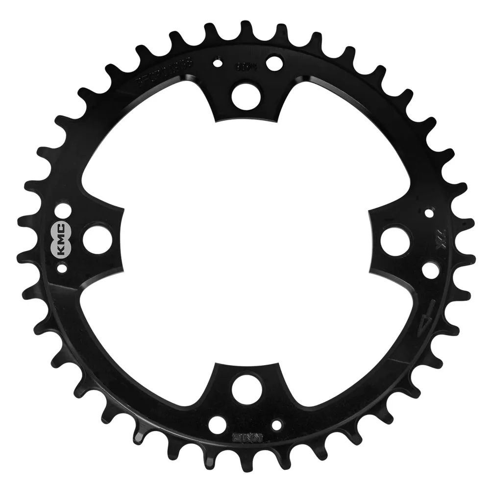 uPRISE Bikes Kmc KMC 104pcd 4 Arm Narrow/Wide 38T E-Bike Chainring - Black | Price match, 365 day returns, 18-Month Warranty, Finance Available & Free UK Delivery