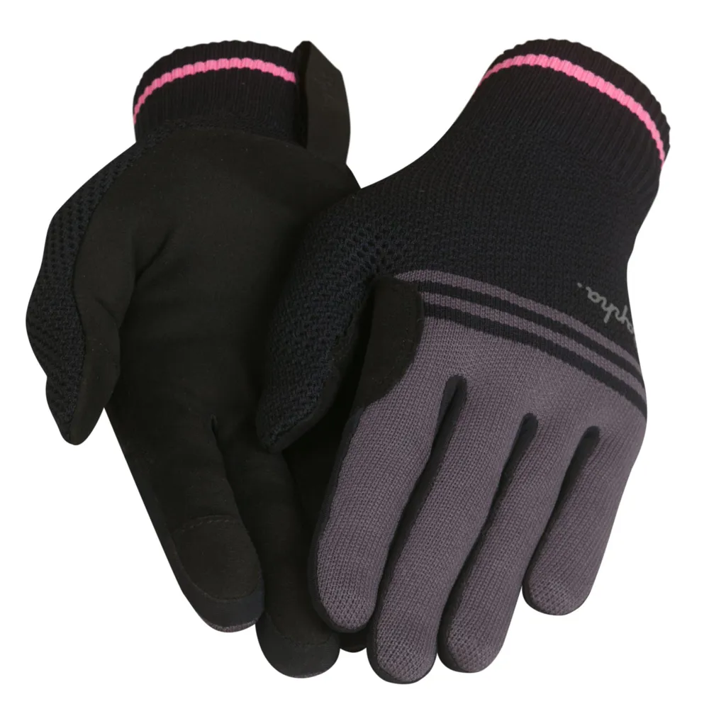 uPRISE Bikes Rapha Merino Long Finger Gloves - Black/Carbon Grey | Price match, 365 day return s, 18-Month Warranty, Finance Available & Free UK Delivery