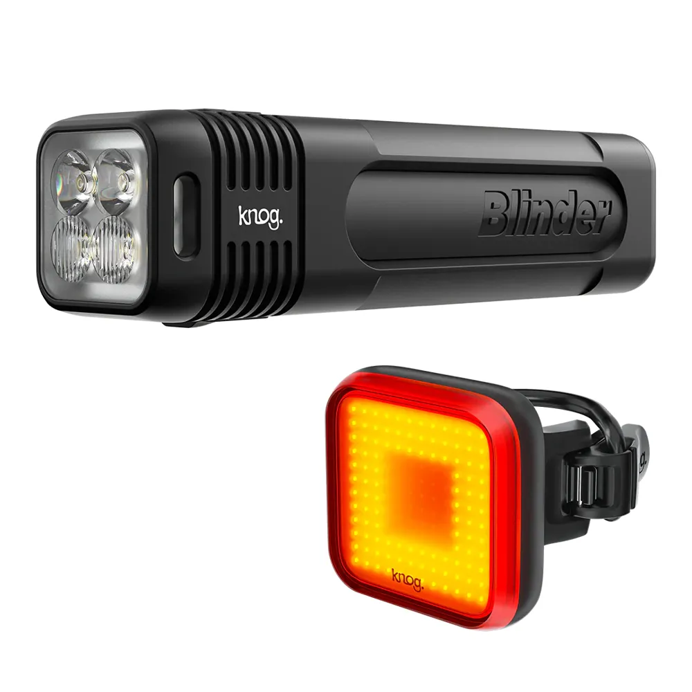 uPRISE Bikes Knog Blinder Pro 900 + Blinder 100 Light Set - Black | Price match, 365 day return s, 18-Month Warranty, Finance Available & Free UK Delivery