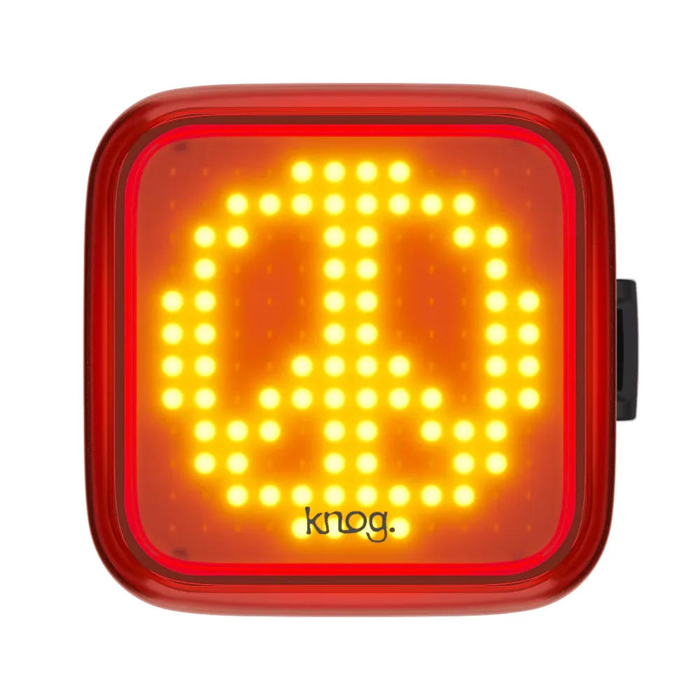 uPRISE Bikes Knog Blinder 100 Lumens USB Rear Light - Peace | Price match, 365 day return s, 18-Month Warranty, Finance Available & Free UK Delivery