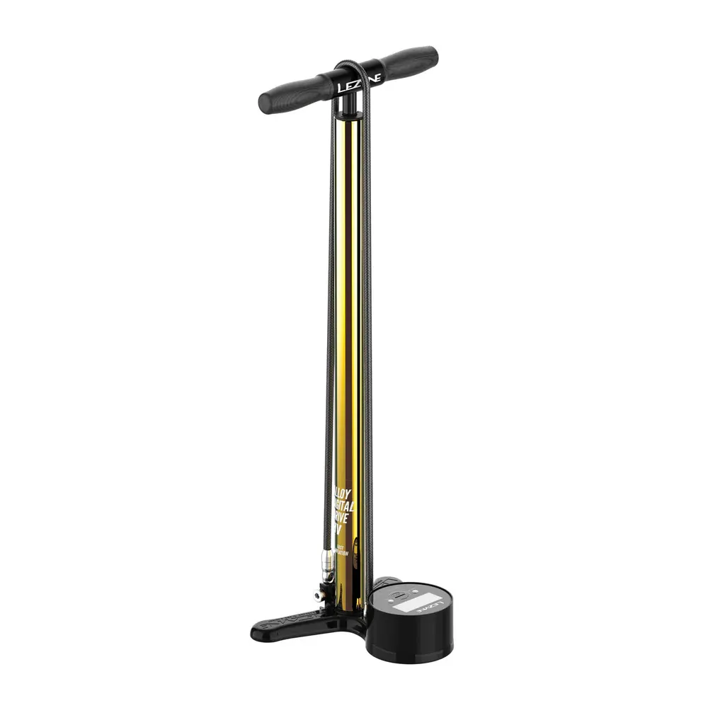 uPRISE Bikes Lezyne 18K Gold Digital Drive With Presta Pro Head Pump - 100psi | Price match, 365 day return s, 18-Month Warranty, Finance Available & Free UK Delivery