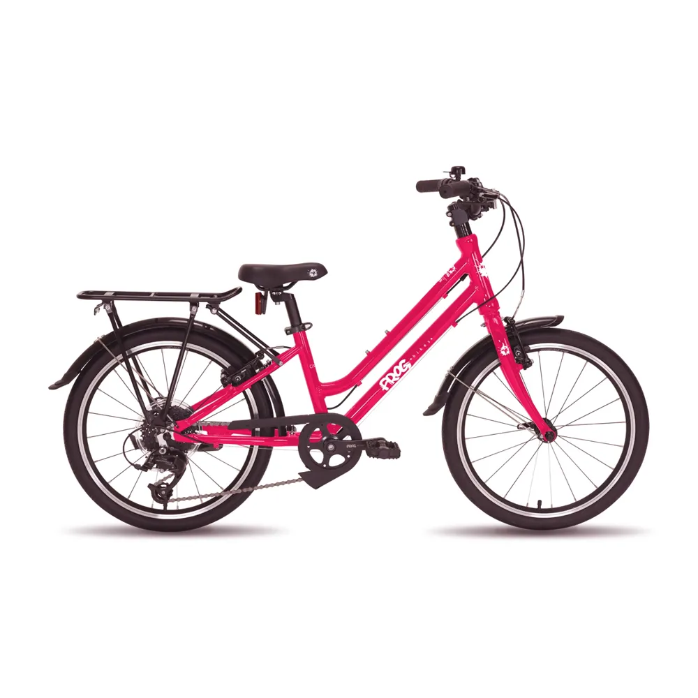uPRISE Bikes Frog City 53 20w 2025 Junior Hybrid Bike - Pink | Price match, 365 day return s, 18-Month Warranty, Finance Available & Free UK Delivery