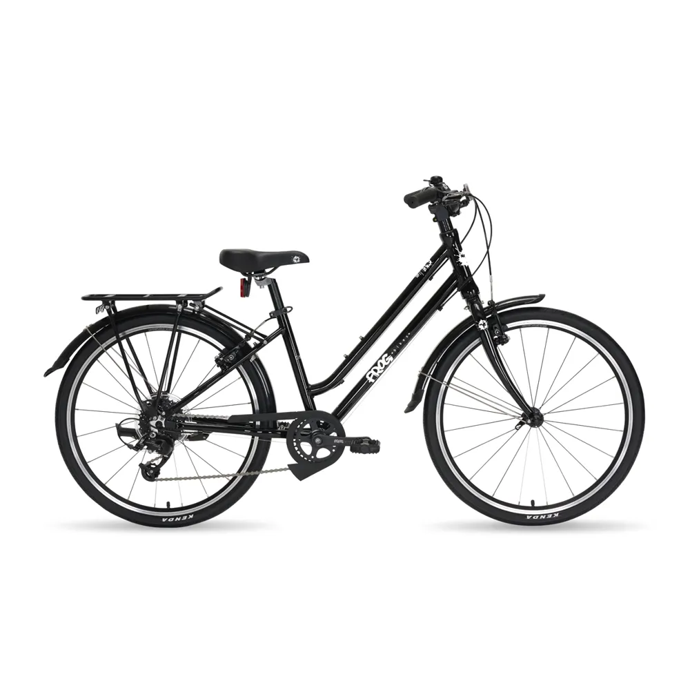 uPRISE Bikes Frog City 61 24w 2025 Junior Hybrid Bike - Black | Price match, 365 day return s, 18-Month Warranty, Finance Available & Free UK Delivery
