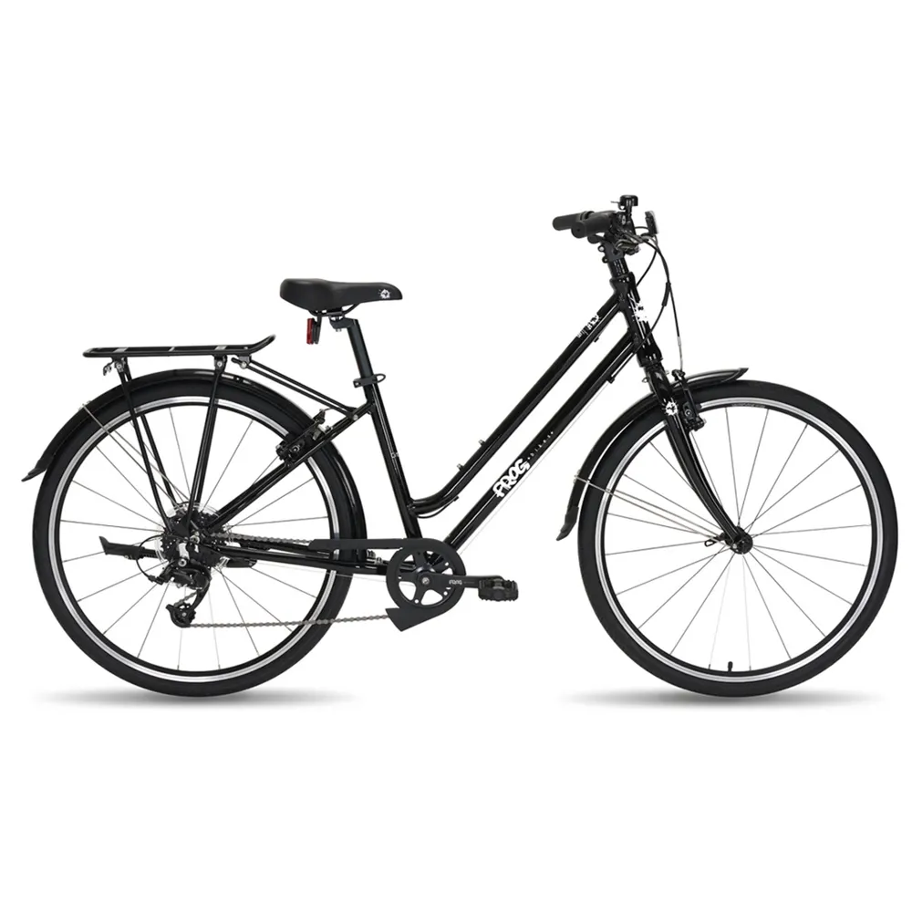 uPRISE Bikes Frog City 67 26w 2025 Junior Hybrid Bike - Black | Price match, 365 day return s, 18-Month Warranty, Finance Available & Free UK Delivery