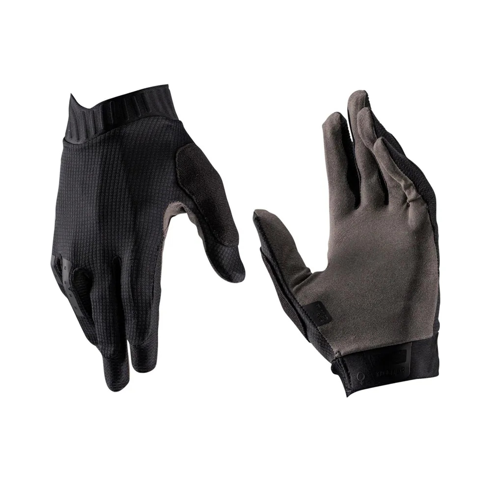 uPRISE Bikes Leatt 1.0 GripR Women's Long Finger MTB Gloves - Stealth Black/Grey | Price match, 365 day return s, 18-Month Warranty, Finance Available & Free UK Delivery
