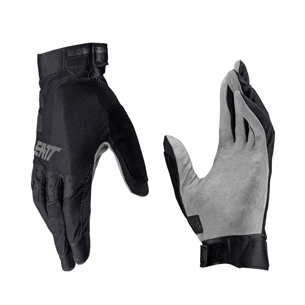 uPRISE Bikes Leatt X-Flow MTB 2.0 Long Finger Gloves - Stealth | Price match, 365 day returns, 18-Month Warranty, Finance Available & Free UK Delivery