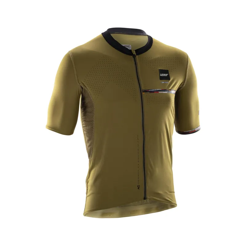 Leatt Endurance 5.0 Short Sleeve MTB Jersey - Brass Brown