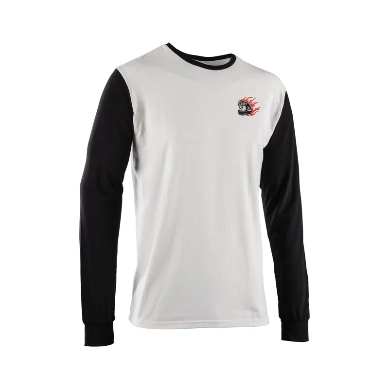Leatt Core Long Sleeve T-Shirt - Cream White