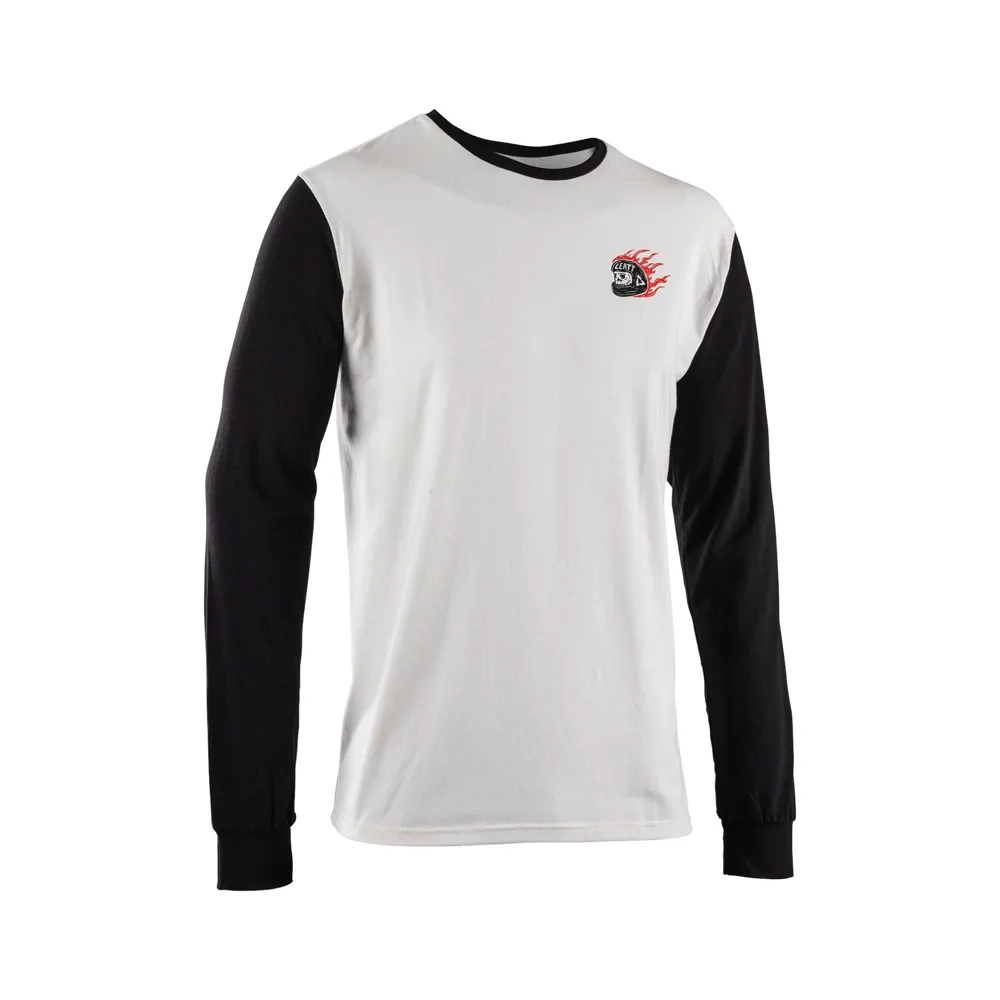 uPRISE Bikes Leatt Core Long Sleeve T-Shirt - Cream White | Price match, 365 day return s, 18-Month Warranty, Finance Available & Free UK Delivery